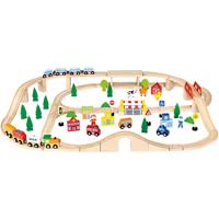 VIGA spoorweg en stad, 90 onderdelen/ 1 set