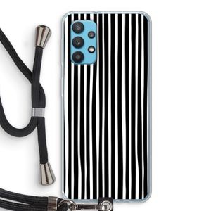 Stripes: Samsung Galaxy A32 4G Transparant Hoesje met koord