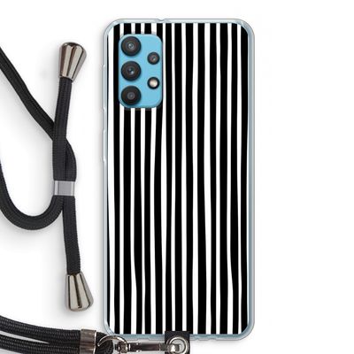 Stripes: Samsung Galaxy A32 4G Transparant Hoesje met koord