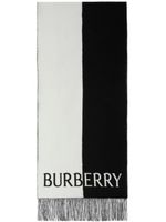 Burberry écharpe à motif Equestrian Knight - Blanc