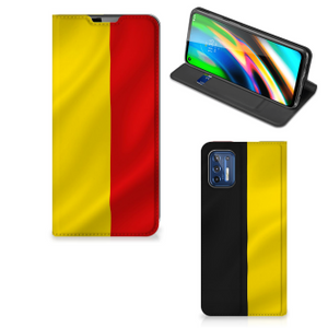 Motorola Moto G9 Plus Standcase Belgische Vlag