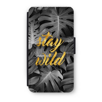 Stay wild: iPhone XS Flip Hoesje