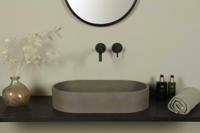 Beton Waschbecken, natürlich Beton oval 60*35 cm BET-503nc