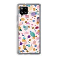 Terrazzo Memphis Pink: Samsung Galaxy A42 5G Transparant Hoesje