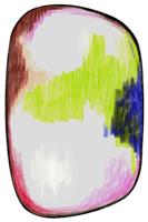 Moooi Carpets - Scribble Green Blue Pink - 200x300 cm Rond Vloerkleed