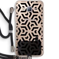 Crazy pattern: Samsung Galaxy J3 (2016) Transparant Hoesje met koord