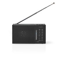 Nedis FM-Radio | Draagbaar Model | AM / FM | Analoog | 1.5 W | 1 stuks - RDFM1200BK RDFM1200BK