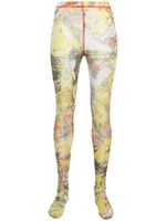 Diesel legging à imprimé abstrait - Jaune
