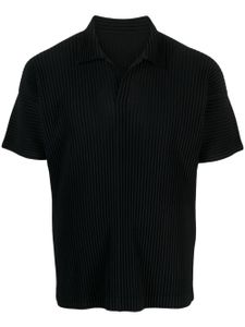 Homme Plissé Issey Miyake polo plissé à manches courtes - Noir