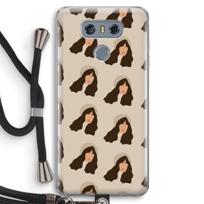 Bonjour mon amour: LG G6 Transparant Hoesje met koord