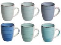 Studio Tavola Mokken - Ocean Blue - Set van 6 - 350 ml