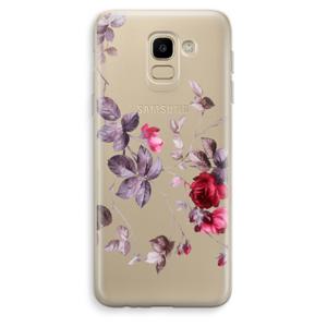 Mooie bloemen: Samsung Galaxy J6 (2018) Transparant Hoesje