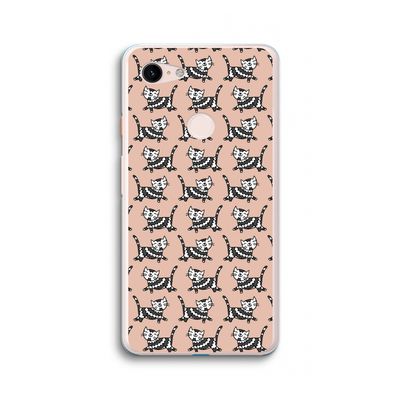 Zwarte poes: Google Pixel 3 XL Transparant Hoesje
