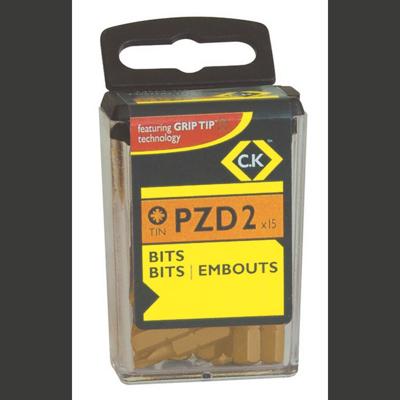 C.K T4562TIN-215 Kruis-bit PZ 2 Chroom-vanadium staal TiN C 6.3 15 stuk(s)