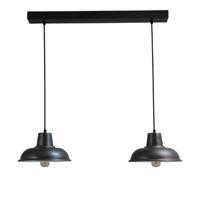 Masterlight Industrie eettafellampIndustria 2x26 2-lichts gunmetal - 2045-30-06-S-70-2