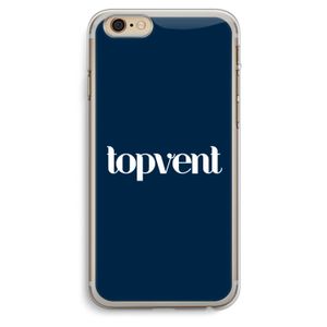 Topvent Navy: iPhone 6 Plus / 6S Plus Transparant Hoesje