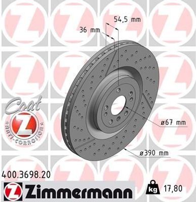 Remschijf Coat Z 400369820