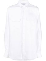 Brunello Cucinelli chemise boutonnée à manches longues - Blanc