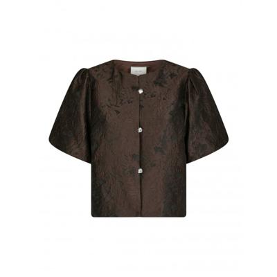 Neo noir - Bruin | Dames | Blouse | Bruin | 42 | regular | Kamst mode