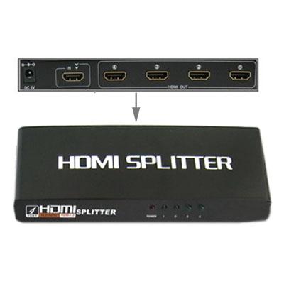 4 Poorts 1080P HDMI Splitter 1.3 Versie schakelaar ondersteunt HD TV / Xbox 360 / PS3 etc