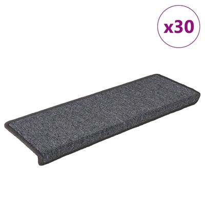 Trapmatten 30 st 65x21x4 cm Donkergrijs Rechthoekige Rand