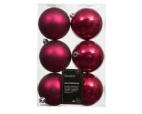 6 onbreekbare kerstballen festive pink 8 cm 6 onbreekbare kerstballen festive pink 8 cm