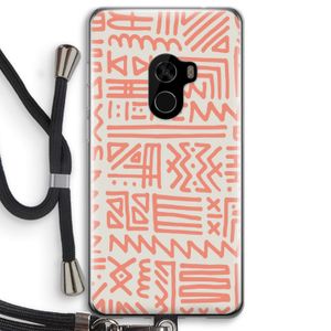 Marrakech Pink: Xiaomi Mi Mix 2 Transparant Hoesje met koord