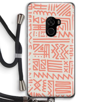 Marrakech Pink: Xiaomi Mi Mix 2 Transparant Hoesje met koord