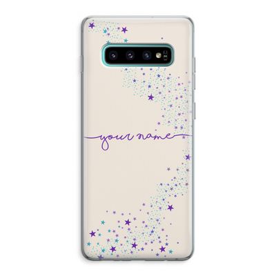 Sterren: Samsung Galaxy S10 Plus Transparant Hoesje