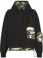 Dolce & Gabbana hoodie à imprimé camouflage - Noir