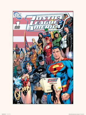 Kunstdruk DC Comics Justice Leage of America Volume 2 No.1 30x40cm
