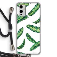 Lange bladeren: OnePlus 9 Transparant Hoesje met koord