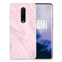 OnePlus 7 Pro | TPU | Siliconen hoesje | Marble Pink - Origineel Cadeau Vriendin