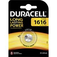 Duracell Knoopcel CR1616 3 V 1 stuk(s) 45 mAh Lithium DL1616 Duracell Knoopcel CR1616 3 V 1 stuk(s) 45 mAh Lithium DL1616
