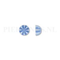 Balletje 1.6 mm acryl halve strandbal licht blauw