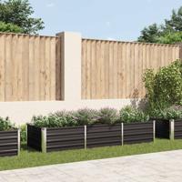 Plantenbak verhoogd 240x80x45 cm gegalvaniseerd staal antraciet
