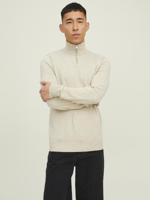 Jack & Jones Jjeemil Knit Half Zip Noos Trui Oatmeal Melange Jack & Jones Jjeemil Knit Half Zip Noos Trui Oatmeal Melange