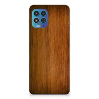 Motorola Moto G100 Bumper Hoesje Donker Hout