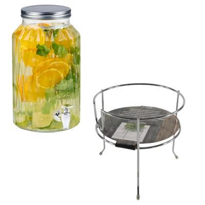 Drankdispenser/limonadetap - 5,5 ltr - inclusief standaard - 19 x 19 cm
