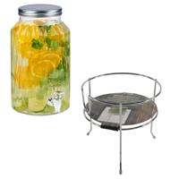 Drankdispenser/limonadetap - 5,5 ltr - inclusief standaard - 19 x 19 cm