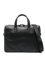 Calvin Klein sac pour ordinateur en cuir - Noir - thumbnail