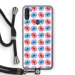 Klaproosjes: Samsung Galaxy A11 Transparant Hoesje met koord