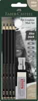 Faber Castell Grafietpotlood Pitt Mat set van 4