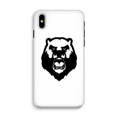 Angry Bear (white): iPhone X Tough Case