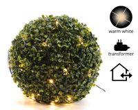LED netverlichting buxus buit/dia50cm-80L/groen/warm wit - Lumineo