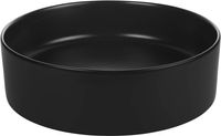 Saqu Sink ronde waskom Ø40x14,5cm keramiek glanzend zwart