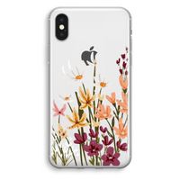 Painted wildflowers: iPhone XS Transparant Hoesje