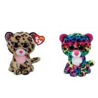 Ty - Knuffel - Beanie Boo's - Livvie Leopard & Dotty Leopard - thumbnail
