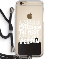 The prettiest: iPhone 6 / 6S Transparant Hoesje met koord