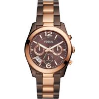 Fossil Multifonctionnelle Perfect Boyfriend En Acier Inoxydable Bicolore ES4284